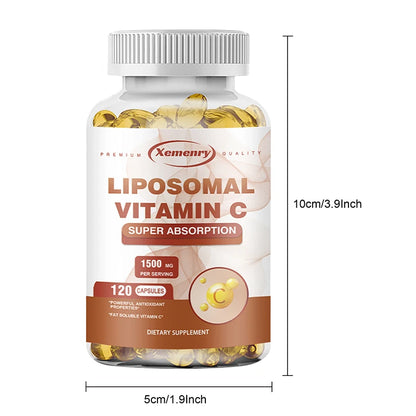 Liposomal Vitamin C – Immunity & Collagen Support – 120 Caps