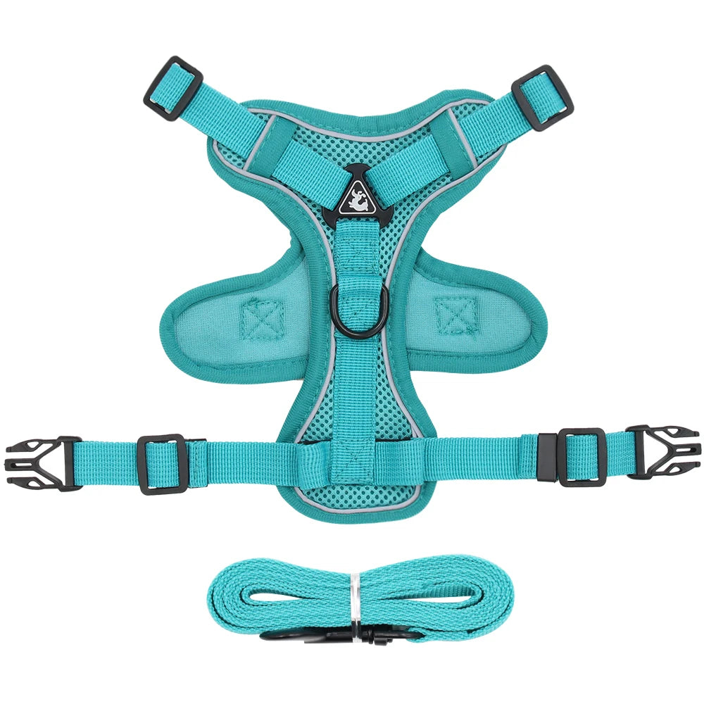 Adjustable No-Pull Mesh Dog Harness