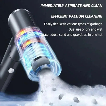 Wireless Car Vacuum – 120W Cordless Rechargeable Cleaner