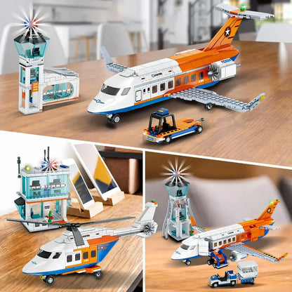 HOGOKIDS 3-in-1 Airplane Building Set