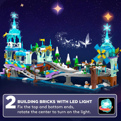 Frozen LED Roller Coaster Building Set – Kids 6+ Toy