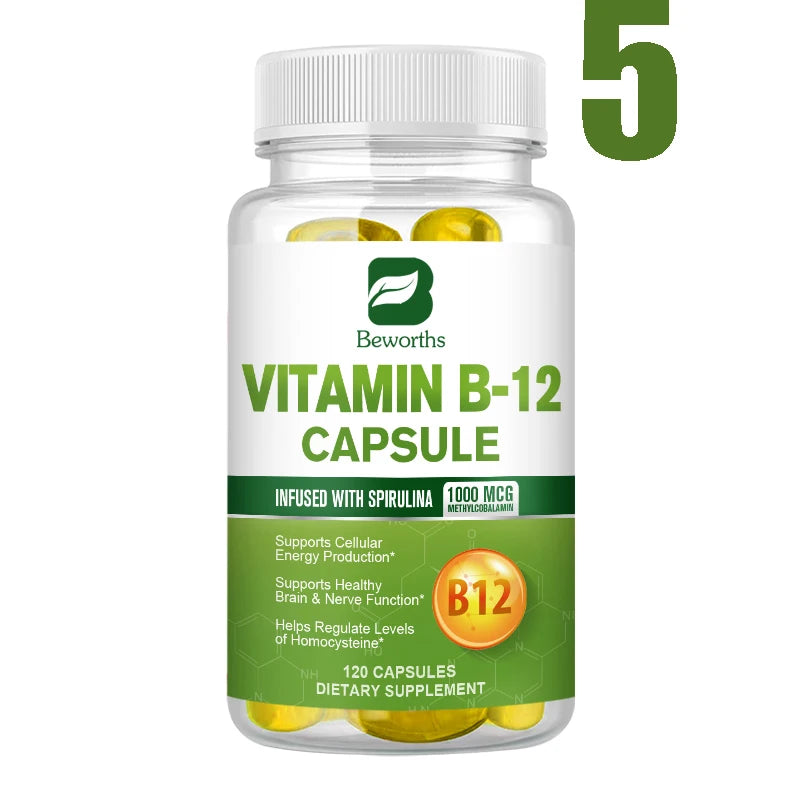 BEWORTHS VB12 1000mcg – Energy & Brain – 120 Caps