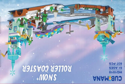 Frozen LED Roller Coaster Building Set – Kids 6+ Toy