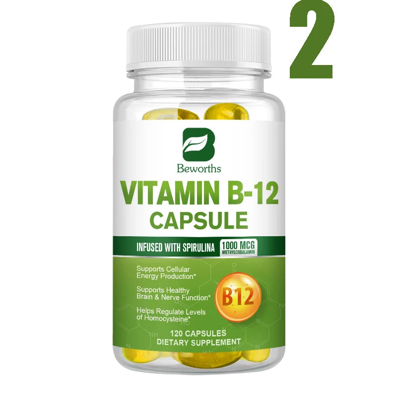 BEWORTHS VB12 1000mcg – Energy & Brain – 120 Caps