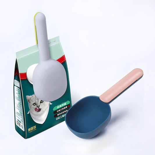 Pet Food Scoop & Clip Set