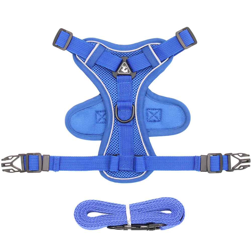 Adjustable No-Pull Mesh Dog Harness