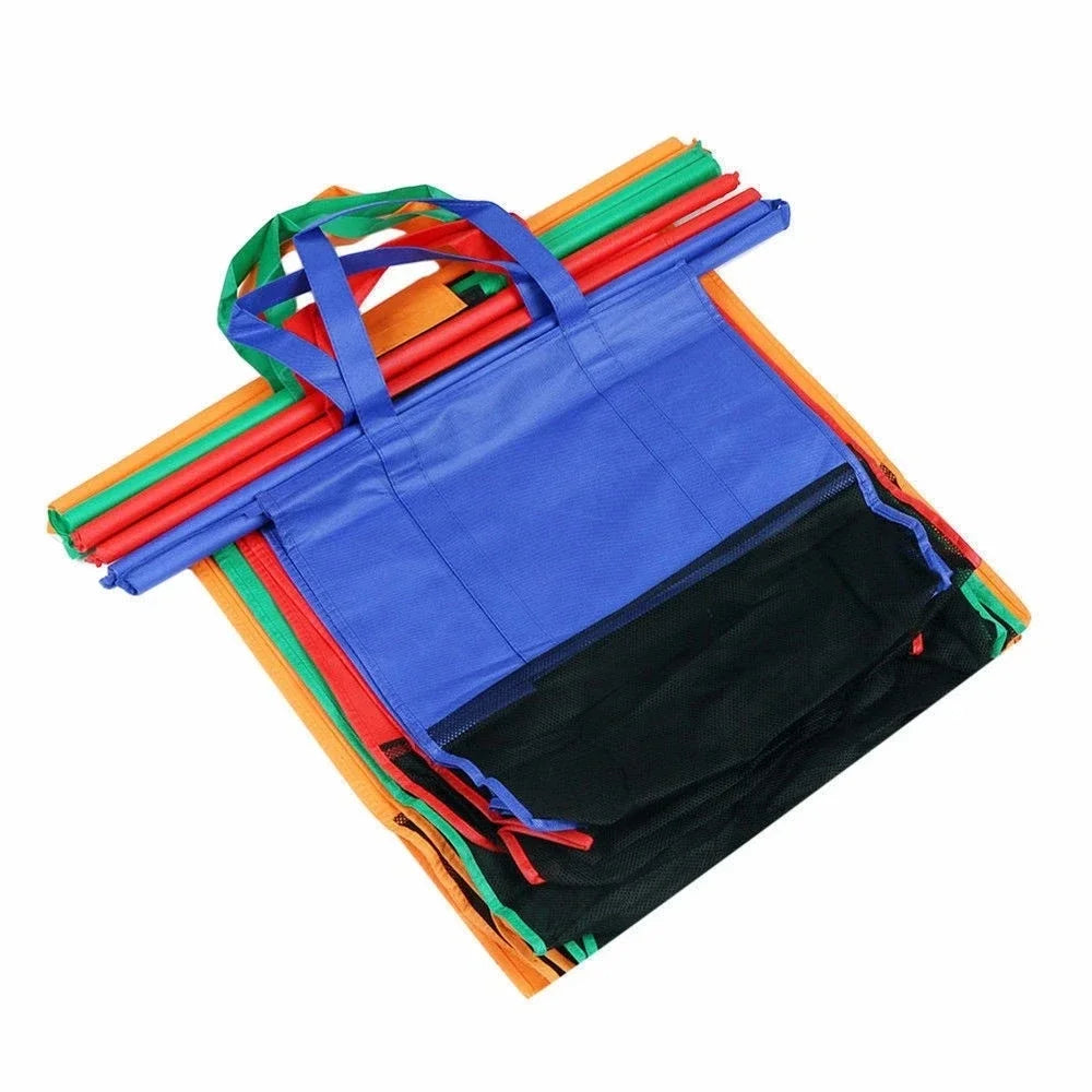 4-Pack Foldable Shopping Cart Bags