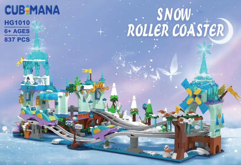 Frozen LED Roller Coaster Building Set – Kids 6+ Toy