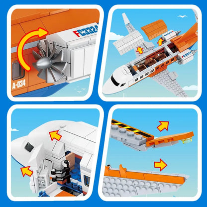 HOGOKIDS 3-in-1 Airplane Building Set
