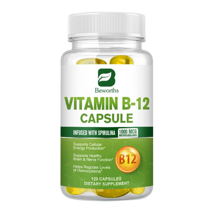 BEWORTHS VB12 1000mcg – Energy & Brain – 120 Caps