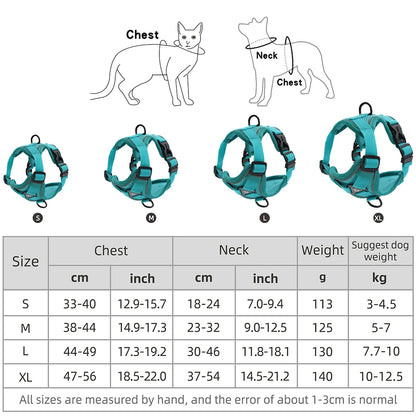 Adjustable No-Pull Mesh Dog Harness