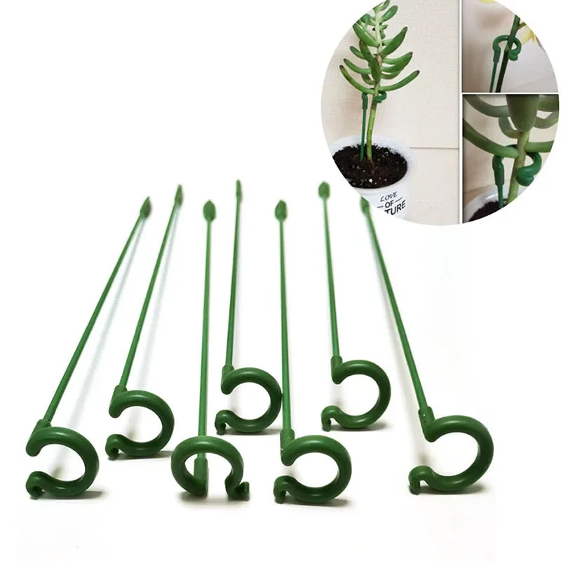 Plant Support Stakes and Clips – 1–15PCS