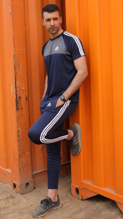 Adi Navy Grey Men’s Tracksuit