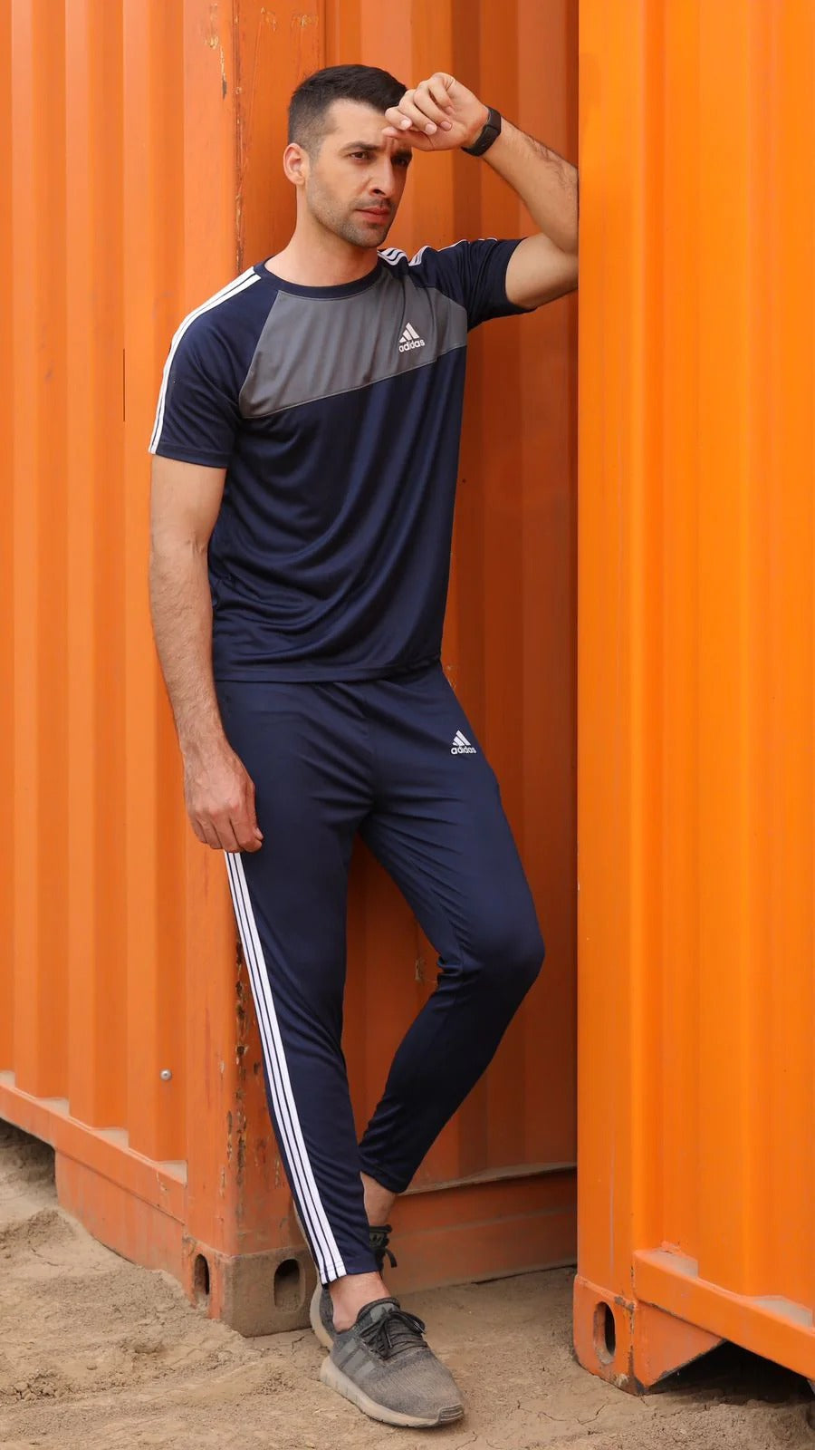 Adi Navy Grey Men’s Tracksuit